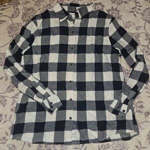 Plaid Button-Up Shirt